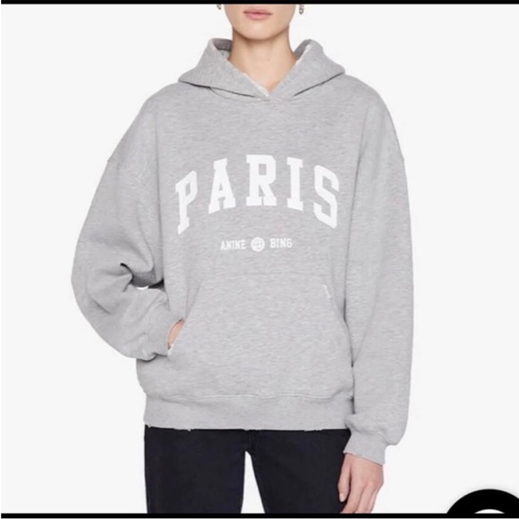 Anine Bing Tops - Anine Bing Aiden Paris Hoodie sweatshirt